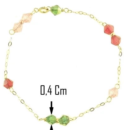 Bracciale 15 Cm Bimba Bambina Oro Giallo 18 kt Carati Ct 750 1,0 Gr - immagine 3