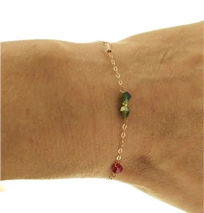 Bracciale 15 Cm Bimba Bambina Oro Giallo 18 kt Carati Ct 750 1,0 Gr - immagine 2