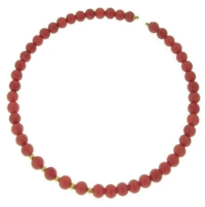 Bracciale Braccialetto Donna Corallo Semirigido Oro Giallo 18 Kt Carati Ct 750 - immagine 3