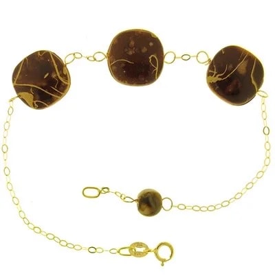Bracciale Braccialetto Donna Oro Giallo 18 Kt Carati Ct 750 1,9 Gr