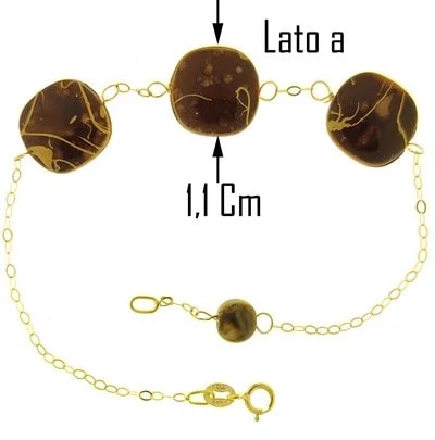 Bracciale Braccialetto Donna Oro Giallo 18 Kt Carati Ct 750 1,9 Gr - immagine 4