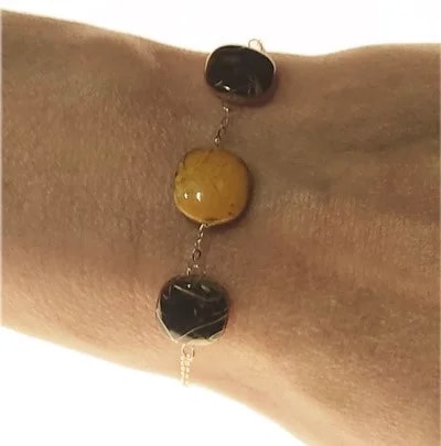 Bracciale Braccialetto Donna Oro Giallo 18 Kt Carati Ct 750 1,9 Gr - immagine 2