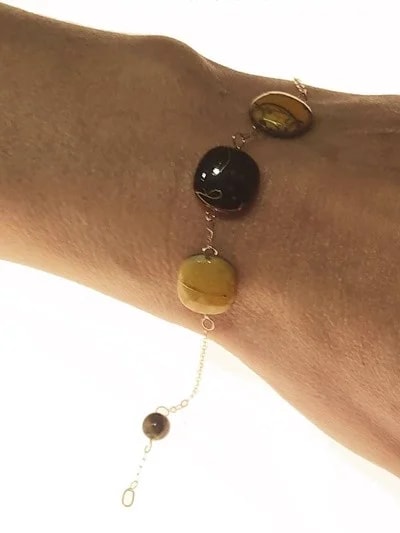 Bracciale Braccialetto Donna Oro Giallo 18 Kt Carati Ct 750 1,9 Gr - immagine 5