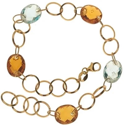 Bracciale Braccialetto Donna Oro Giallo 18 Kt Carati Ct 750 4,40 Gr - immagine 2