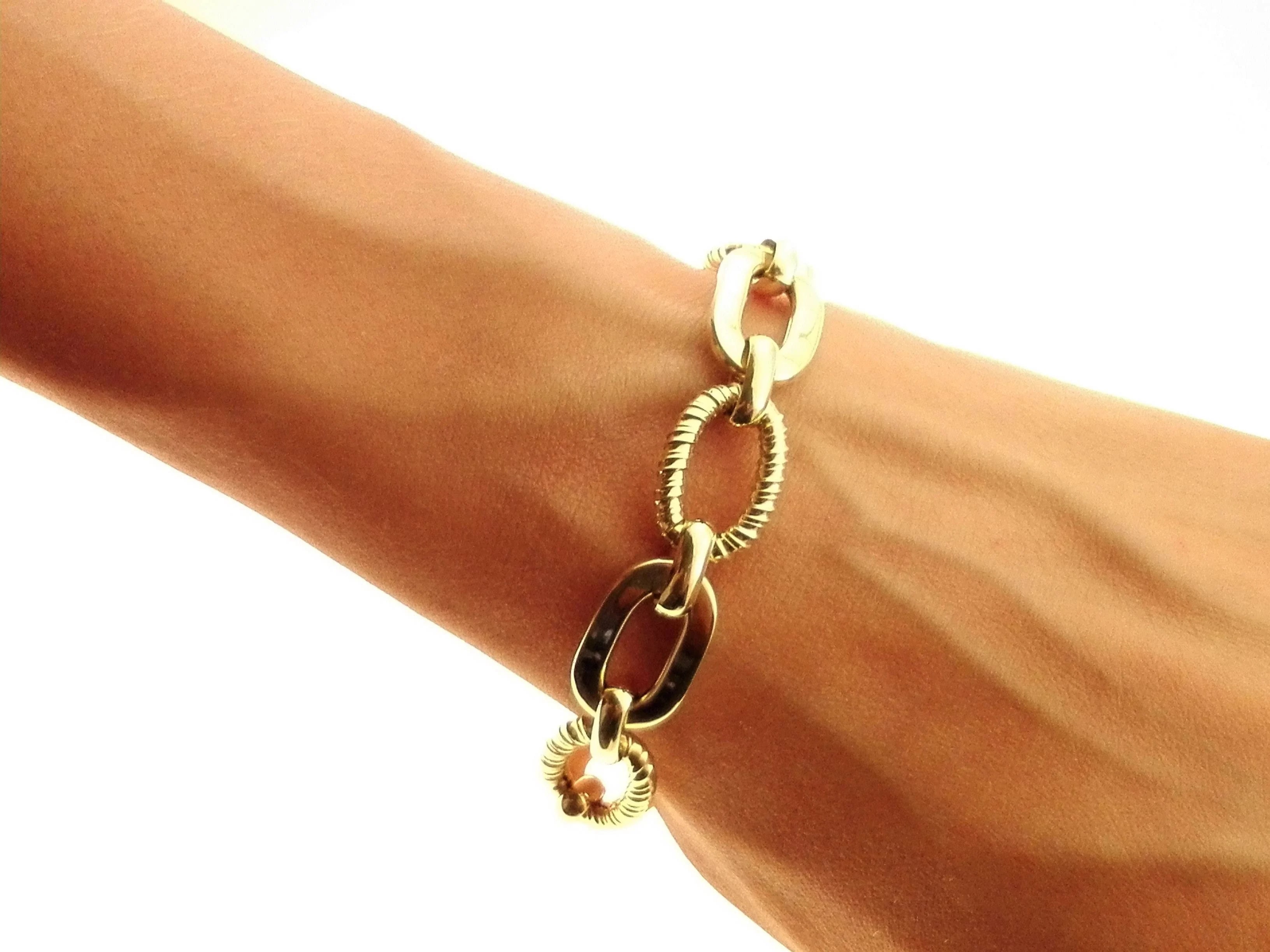 Bracciale Braccialetto Donna Oro Giallo 18 Kt Carati Ct 750 Gr 13,10 - immagine 2