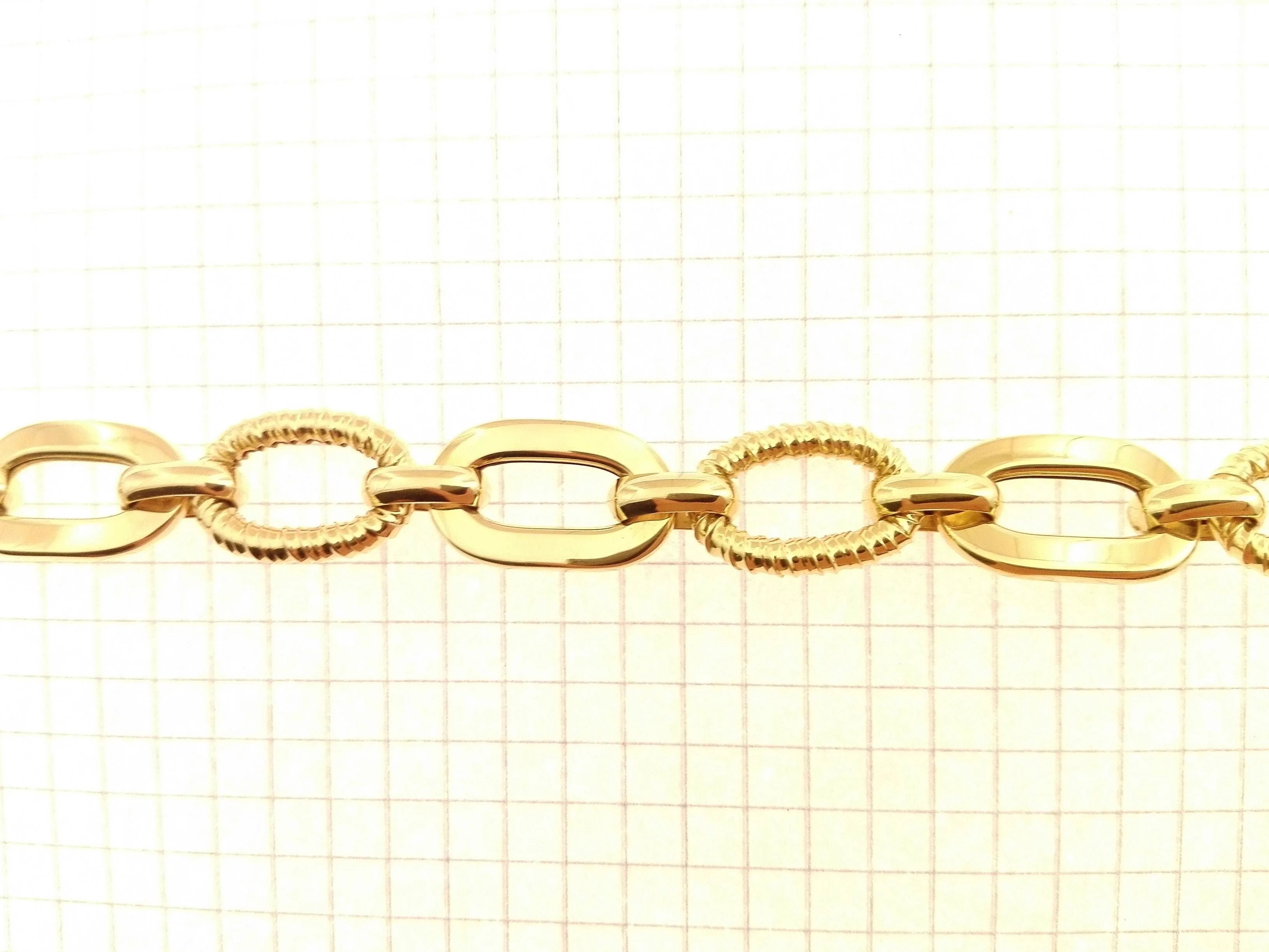 Bracciale Braccialetto Donna Oro Giallo 18 Kt Carati Ct 750 Gr 13,10 - immagine 3