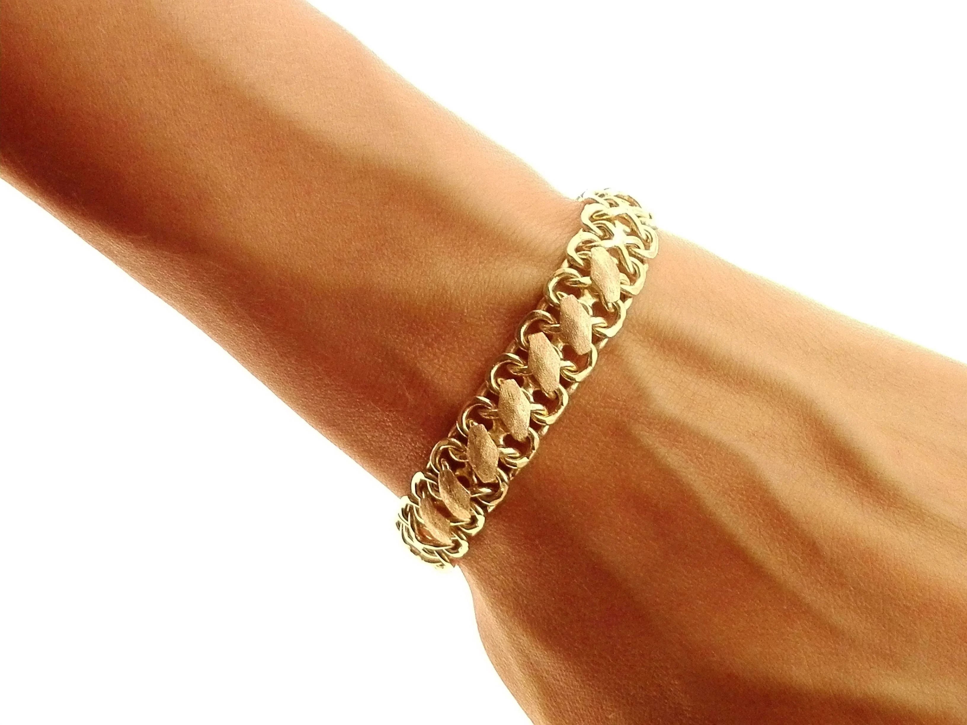 Bracciale Braccialetto Donna Oro Giallo 18 Kt Carati Ct 750 Gr 15,50 - immagine 2