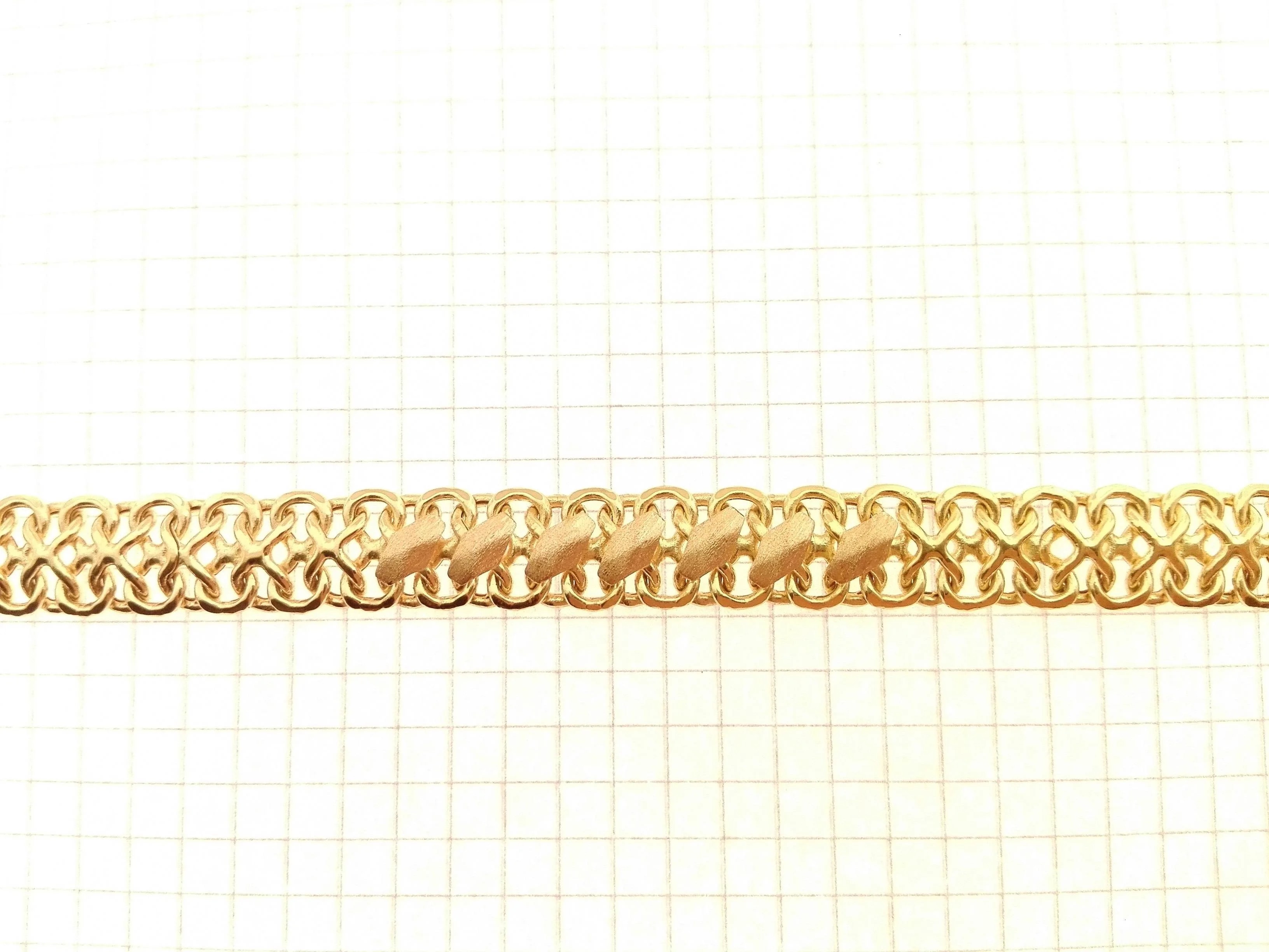 Bracciale Braccialetto Donna Oro Giallo 18 Kt Carati Ct 750 Gr 15,50 - immagine 3