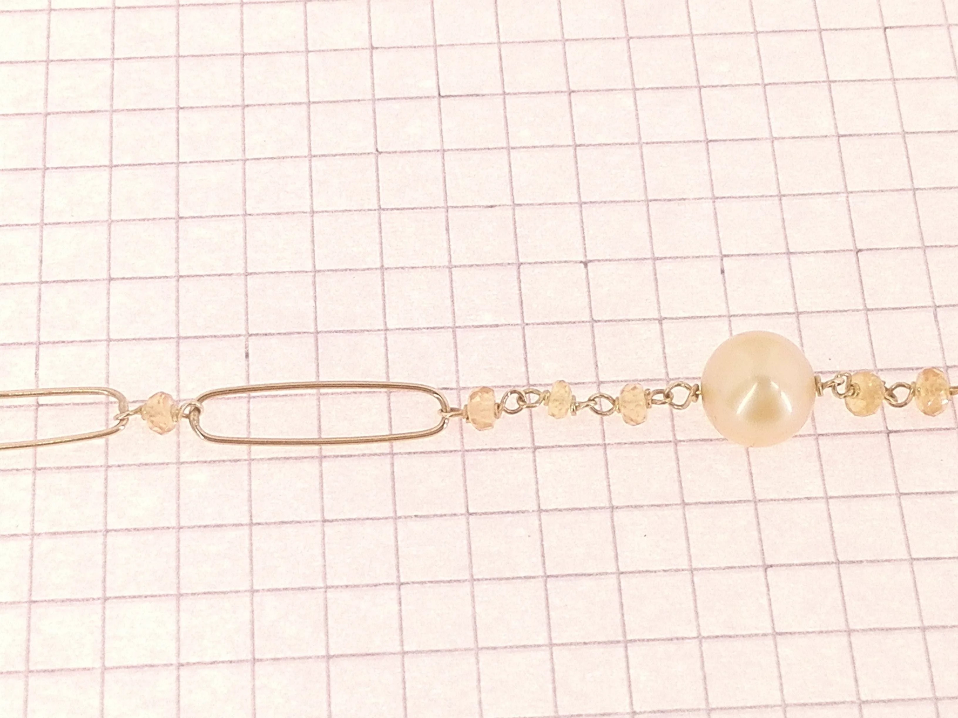 Bracciale Braccialetto Donna Oro Giallo 18 Kt Carati Ct 750 Gr 5,10 Perle - immagine 3