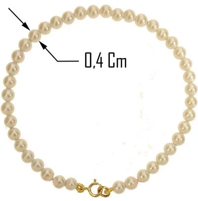 Bracciale Braccialetto Donna Perle Oro Giallo 18 Kt Carati Ct 750 - immagine 2