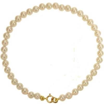 Bracciale Braccialetto Donna Perle Oro Giallo 18 Kt Carati Ct 750