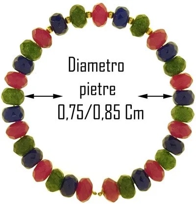 Bracciale Braccialetto Donna Rubini Smeraldi Zaffiri Oro Giallo 18 Kt Carati Ct 750 - immagine 3