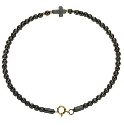Bracciale Braccialetto Rosario Uomo Donna Oro Giallo 18 Kt Carati Ct 750