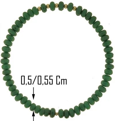 Bracciale Braccialetto Smeraldi Donna Semirigido Oro Giallo 18 Kt Carati Ct 750 - immagine 3