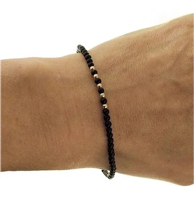Bracciale Braccialetto Uomo Donna Semirigido Oro Giallo 18 Kt Carati Ct 750 - immagine 2