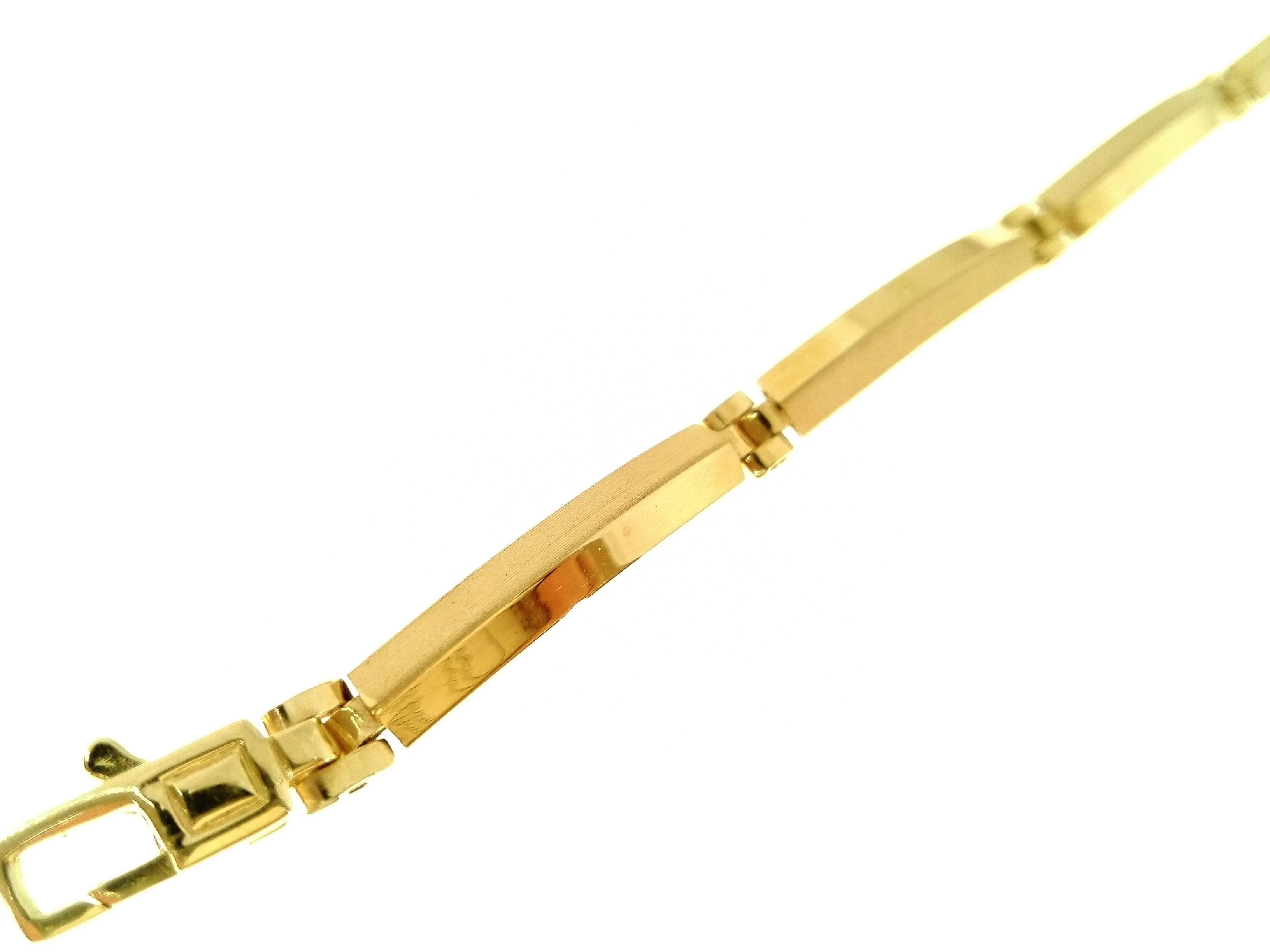 Bracciale Braccialetto Uomo Donna Unisex Oro Giallo 18 kt Carati Ct 750 8,60 gr