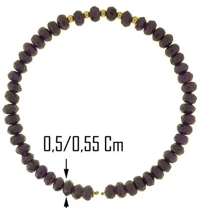 Bracciale Braccialetto Zaffiri Donna Semirigido Oro Giallo 18 Kt Carati Ct 750 - immagine 3
