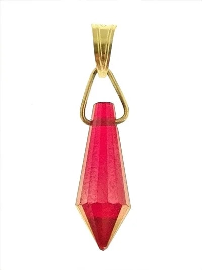 Ciondolo Pendente 7 colori oro Giallo Donna 18 Kt Carati Ct 750 0,7 Gr - immagine 2