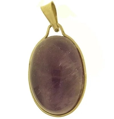 Ciondolo Pendente Ametista Donna Oro Giallo 18 Kt Carati Ct 750 2,60 Gr