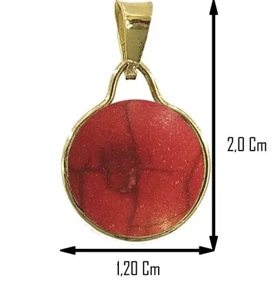 Ciondolo Pendente Cabochon Donna Oro Giallo 18 Kt Carati Ct 750 1,20 Gr - immagine 2
