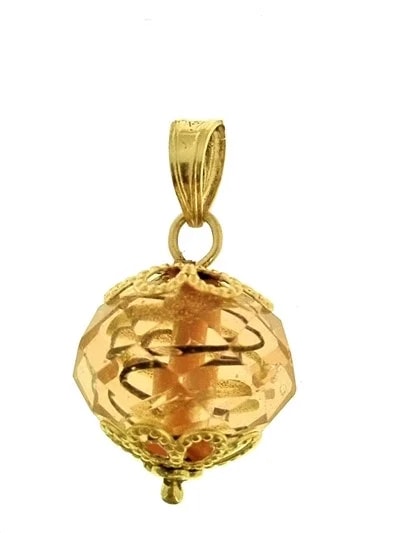 Ciondolo Pendente Cristallo Murano 8 colori oro Giallo Donna 18 Kt Carati Ct 750 1,95 Gr - immagine 8