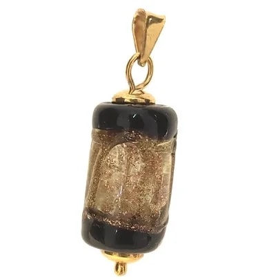 Ciondolo Pendente Cristallo Oro Donna Oro Giallo 18 Kt Carati Ct 750 3,10 Gr