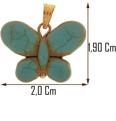Ciondolo Pendente Donna Bambina Oro Giallo 18 Kt Carati Ct 750 Farfalla 2,20 Gr - immagine 2