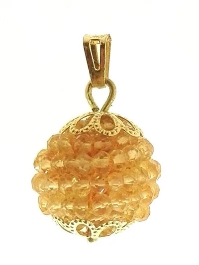 Ciondolo Pendente Donna Oro Giallo 18 Kt Carati Ct 750 2,35 Gr