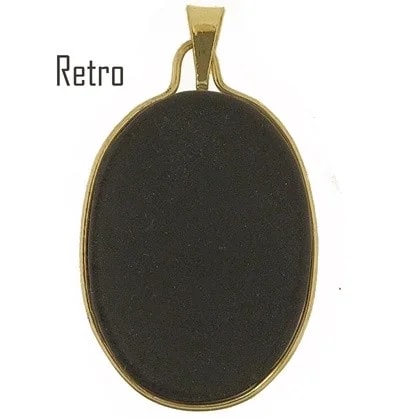 Ciondolo Pendente Donna Oro Giallo 18 Kt Carati Ct 750 Gr 1,50 Cameo - immagine 3