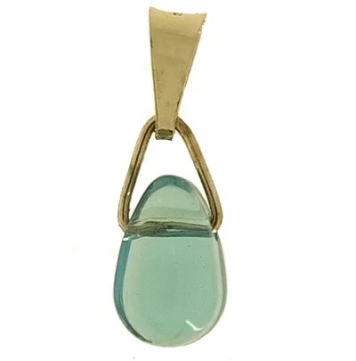 Ciondolo Pendente Donna Oro Giallo 18 Kt Carati Ct 750 Punto Luce Goccia
