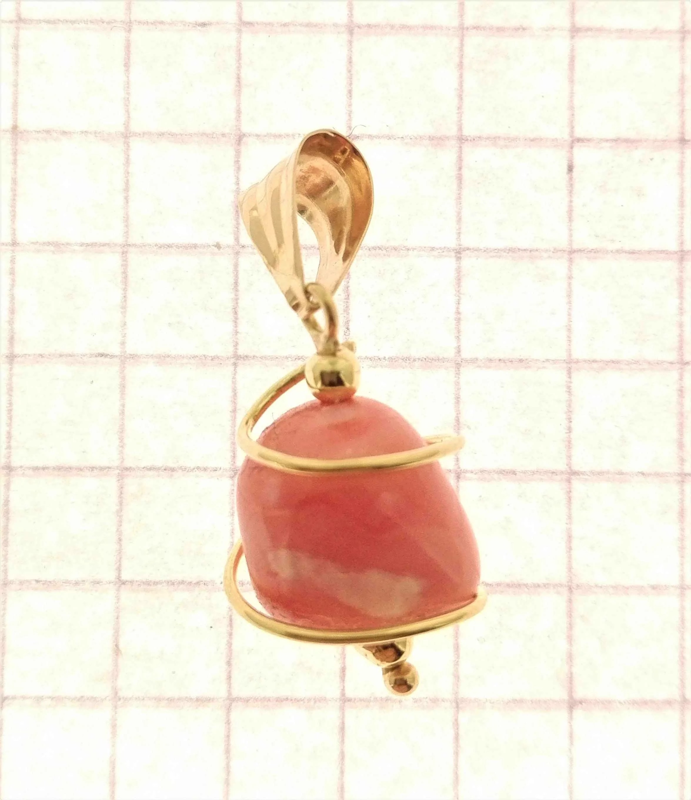 Ciondolo Pendente Donna Oro Giallo 18 Kt Ct Carati 750 1,70 Gr - immagine 2