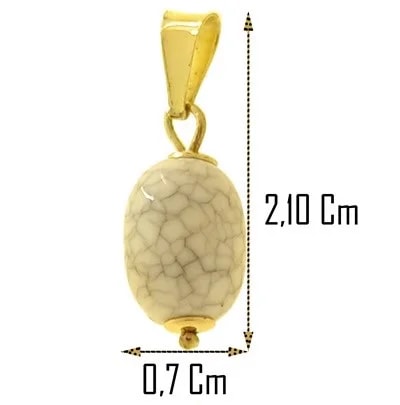 Ciondolo Pendente Donna Ragazza Oro Giallo 18 Kt Carati Ct 750 0,65 Gr - immagine 3