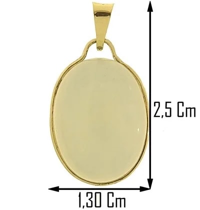 Ciondolo Pendente Opale Bianco Donna Oro Giallo 18 Kt Carati Ct 750 2.50 Gr - immagine 2