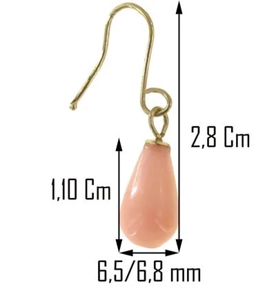 Ciondolo Pendente Orecchini Collana Catenina Oro Giallo 18 Kt 750 - immagine 5