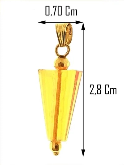 Ciondolo Pendente Solitario 3 colori oro Giallo Donna 18 Kt Carati Ct 750 1,20 Gr - immagine 4