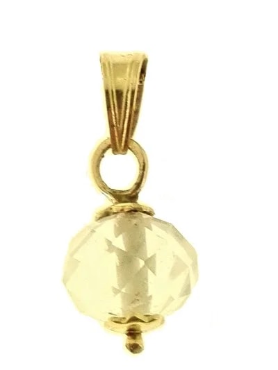 Ciondolo Pendente Solitario Punto Luce 7 colori oro Giallo Donna 18 Kt Carati Ct 750 0,8 Gr - immagine 6