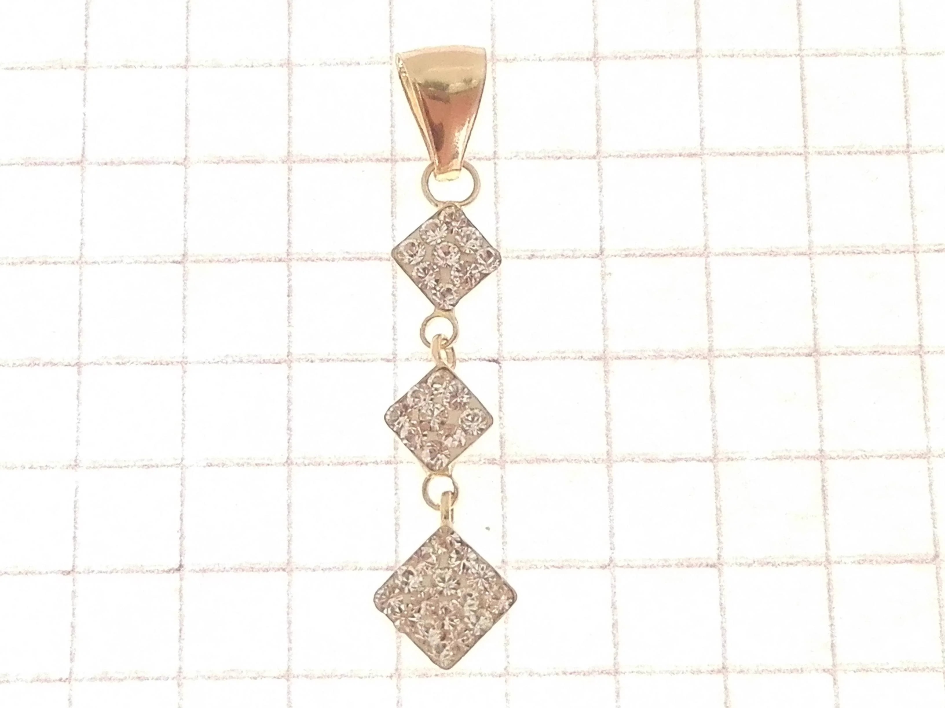 Ciondolo Pendente Trilogy Donna Oro Giallo 18 Kt Carati Ct 750 0,60 Gr - immagine 2