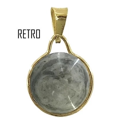 CollaCollana Catenina Pendente Cabochon Donna Oro Giallo 18 Kt Carati 750 2,10 - immagine 4