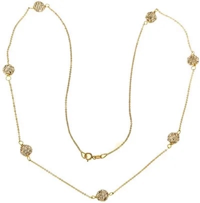 Collana 50 Cm Catenina Girocollo Oro Giallo 18 kt Carati Ct 750 2,70 Gr - immagine 2