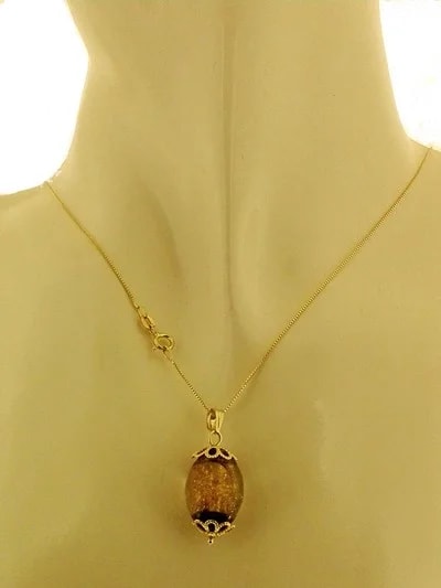 Collana Catena Cristallo Oro Donna Oro Giallo 18 kt Carati Ct 750 4,10 Gr - immagine 2