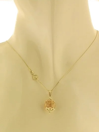 Collana Catena Foglia Oro Donna Oro Giallo 18 kt Carati Ct 750 1,80 Gr