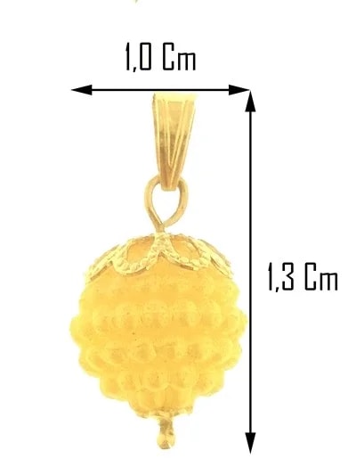 Collana Catena Nespolina Gialla Donna Oro Giallo 18 kt Carati Ct 750 1,5 Gr
