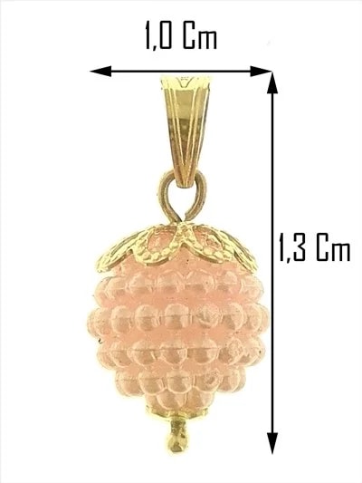 Collana Catena Nespolina Rosa Donna Oro Giallo 18 kt Carati Ct 750 1,5 Gr
