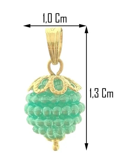 Collana Catena Nespolina Turchese Donna Oro Giallo 18 kt Carati Ct 750 1,5 Gr - immagine 3