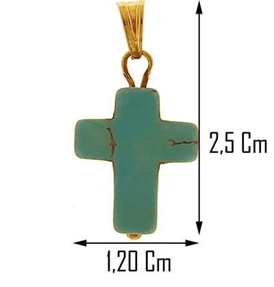 Collana Catenina 45cm Croce Uomo Donna Oro Giallo 18 kt Carati Ct 750 1,65 Gr - immagine 3