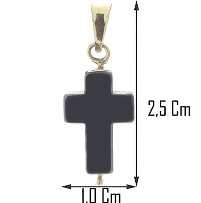Collana Catenina 45cm Croce Uomo Donna Oro Giallo 18 kt Carati Ct 750 2,20 Gr - immagine 3