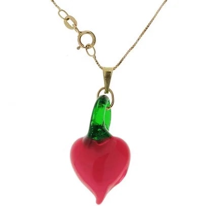 Collana Catenina 45cm Cuore Donna Oro Giallo 18 kt Carati Ct 750 3,40 Gr - immagine 2