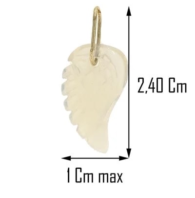 Collana Catenina Ali Angelo Uomo Donna Oro Giallo 18 kt Carati Ct 750 1,80 Gr - immagine 3