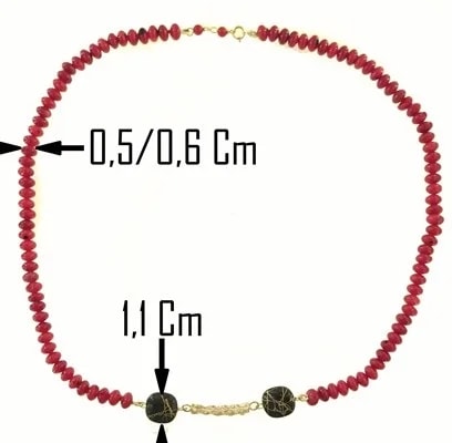 Collana Catenina Catena Corallo Donna Oro Giallo 18 Kt Carati Ct 750 21,70 Gr - immagine 6