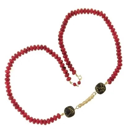 Collana Catenina Catena Corallo Donna Oro Giallo 18 Kt Carati Ct 750 21,70 Gr - immagine 5